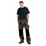 Obrázek z Červa MAX Pracovní kalhoty do pasu hnědá / černá 