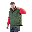 Obrázek z Cerva TRITON Pracovní vesta zelená - zimní 