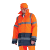 Obrázek z Červa SEFTON Reflexní bunda oranžová/navy - zimní 