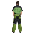 Obrázek z Australian Line STANMORE Pracovní kalhoty do pasu zelená/černá 