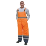 Obrázek z Červa PADSTOW Reflexní kalhoty s laclem oranžové - zimní 