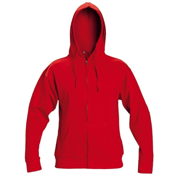 Obrázek z Červa NAGAR Pracovní mikina s kapucí - červená 