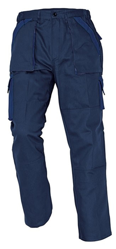 Obrázek z Červa MAX Pracovní kalhoty do pasu navy / královská modrá 