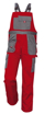 Obrázek z Červa MAX EVOLUTION Pracovní kalhoty s laclem červeno / šedá 