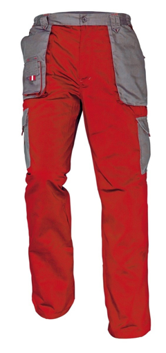 Obrázek z Červa MAX EVOLUTION Pracovní kalhoty do pasu červeno / šedá 