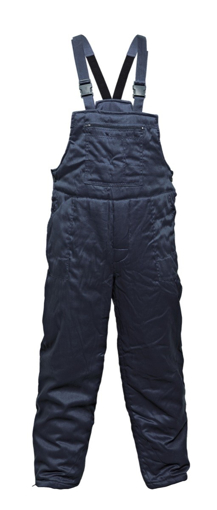 Obrázek z Fridrich & Fridrich ERICH BE-03-001 Pracovní kalhoty s laclem modrá - zimní 