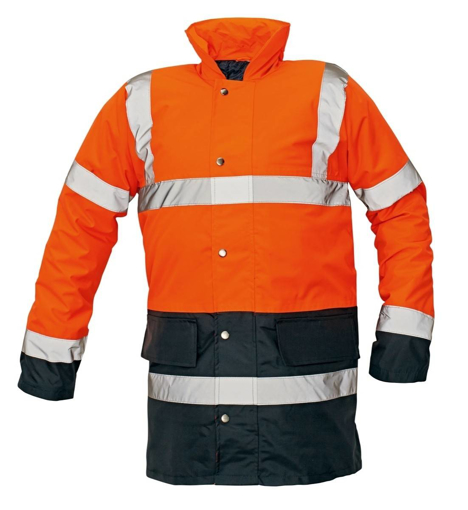 Obrázek z Červa SEFTON Reflexní bunda oranžová/navy - zimní 