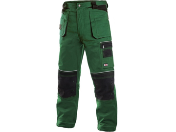 Obrázek CXS ORION TEODOR Pracovní kalhoty zeleno / černé