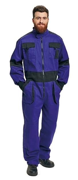 Obrázek z Červa MAX Pracovní kombinéza modro / černá 