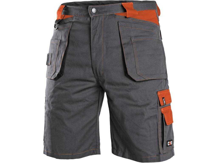 Obrázek z CXS ORION DAVID Pracovní kraťasy šedo-oranžové 