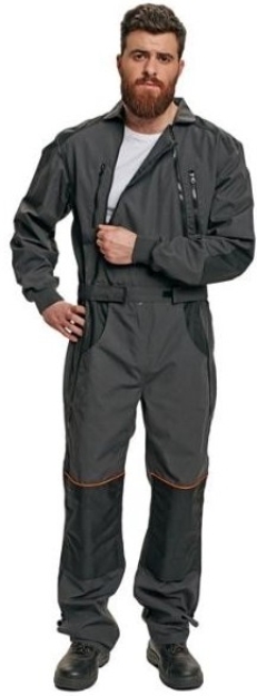 Obrázek z Australian Line EMERTON Pracovní kombinéza double zipper černá 