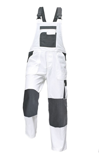 Obrázek z ASSENT TAUPO Pracovní kalhoty s laclem bílá 