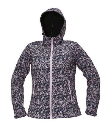 Obrázek CRV YOWIE PRINTED Dámská softshellová bunda fialová