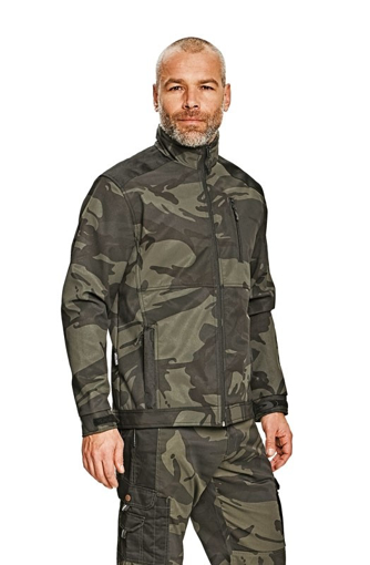 Obrázek z CRV CRAMBE Pánská softshellová bunda camouflage 
