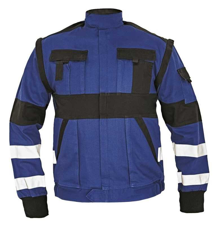 Obrázek z Cerva MAX REFLEX Pracovní montérková bunda 2v1 modro / černá 