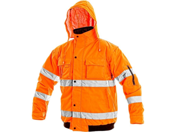 Obrázek Vizwell LEEDS Reflexní bunda oranžová - zimní