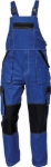 Obrázek z Cerva MAX SUMMER Pracovní kalhoty s laclem modrá / černá 