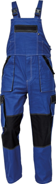 Obrázek Červa MAX SUMMER Pracovní kalhoty s laclem modrá / černá