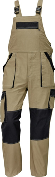 Obrázek Červa MAX SUMMER Pracovní kalhoty s laclem písková / černá