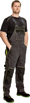 Obrázek z KNOXFIELD Pracovní kalhoty s laclem - antracit / žlutá 