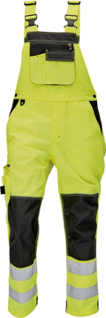Obrázek KNOXFIELD HI-VIS Reflexní kalhoty s laclem - žlutá