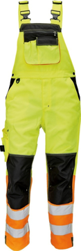 Obrázek KNOXFIELD HI-VIS Reflexní kalhoty s laclem - žlutá / oranžová