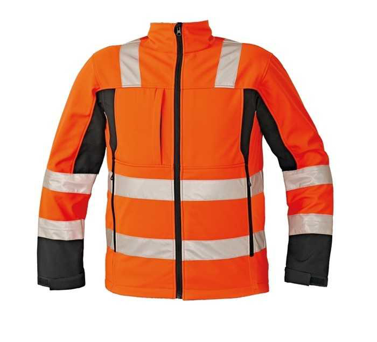 Obrázek z Červa MALTON Reflexní softshellová bunda oranžová 