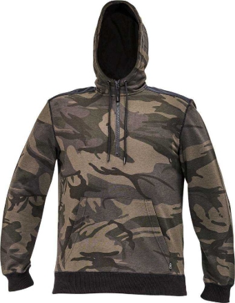 Obrázek CRV CRAMBE Pánská mikina s kapucí camouflage