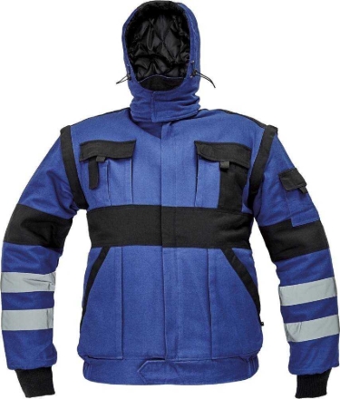 Obrázek Červa MAX WINTER RFLX Montérková bunda modro / černá - zimní