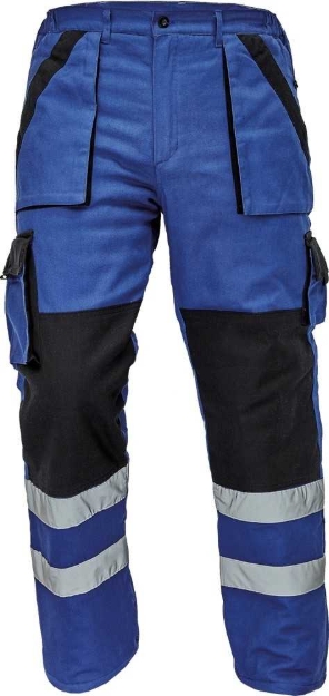 Obrázek z Červa MAX WINTER RFLX Pracovní kalhoty do pasu modro / černé - zimní 