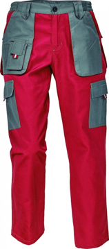 Obrázek Červa MAX EVOLUTION LADY Dámské kalhoty do pasu červeno / šedé