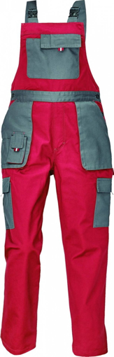 Obrázek z Červa MAX EVOLUTION LADY Dámské kalhoty s laclem červeno / šedé 