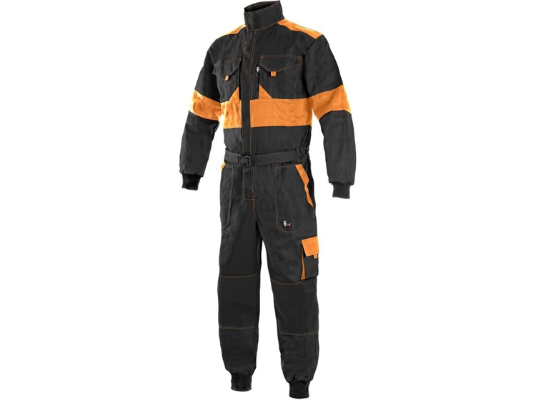 Obrázek z CXS LUXY ROBERT Pracovní kombinéza černo / oranžová 
