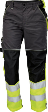 Obrázek KNOXFIELD REFLEX Reflexní kalhoty do pasu - antracit / žlutá