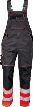 Obrázek KNOXFIELD REFLEX Reflexní kalhoty s laclem - antracit / červená