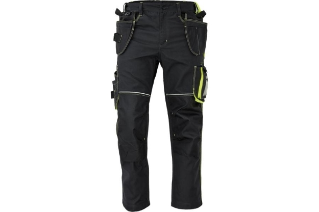 Obrázek z KNOXFIELD 320 Pracovní kalhoty do pasu  antracit / žlutá 