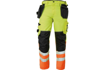 Obrázek KNOXFIELD HI-VIS 310 FL Reflexní kalhoty do pasu - žlutá / oranžová