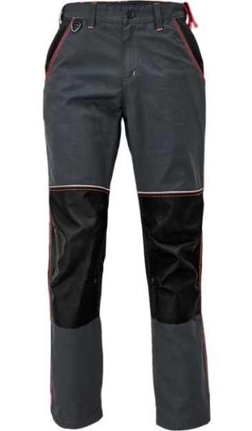 Obrázek z KNOXFIELD LADY Pracovní kalhoty do pasu - antracit / červená 