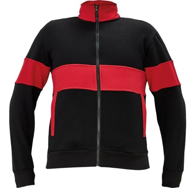 Obrázek z Červa MAX Pracovní mikina - černo / červená 