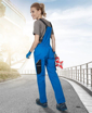 Obrázek z ARDON®4TECH Dámské pracovní kalhoty s laclem modro-černé 