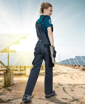 Obrázek z ARDON®4TECH Dámské pracovní kalhoty s laclem šedo-černé 