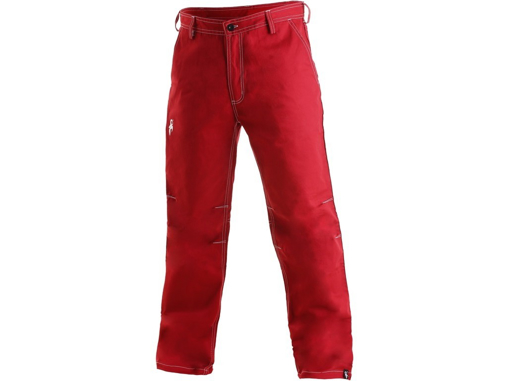 Obrázek z CXS REDMOND Pánské kalhoty do pasu červené 