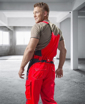 Obrázek z ARDON®VISION Pracovní kalhoty s laclem červené 