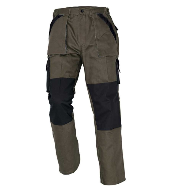 Obrázek z Červa MAX Pracovní kalhoty do pasu hnědá / černá 