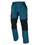 Obrázek z Červa MAX Pracovní kalhoty do pasu zeleno / černá 