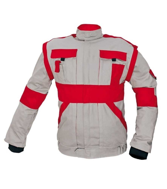 Obrázek z Červa MAX Pracovní montérková bunda 2v1 šedo / červená 