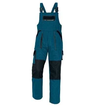 Obrázek Červa MAX Pracovní kalhoty s laclem zeleno / černá