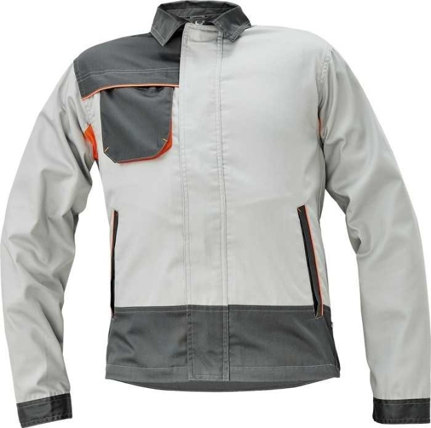 Obrázek z Cerva MONTROSE Pracovní montérková bunda šedá/tm.šedá 