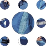 Obrázek z Červa MONTROSE LADY Pracovní kalhoty s laclem modré 