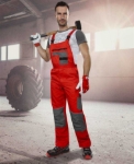 Obrázek z ARDON®2STRONG Pracovní kalhoty s laclem červené 
